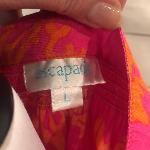 Escapada Coral Print Top-Size Large - Picture 5 of 6